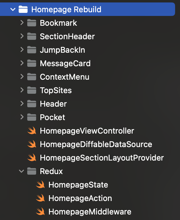 Homepage Rebuild Directory